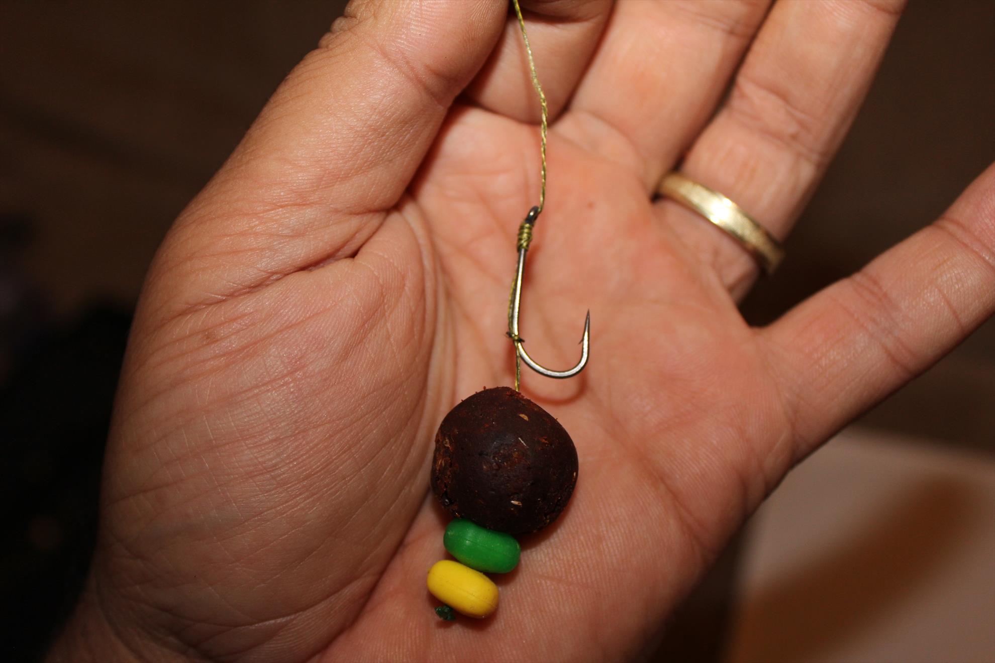 O montura de vara.. - Cam asa arata carligul legat